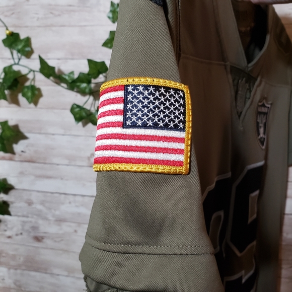 Authentic Raiders Jersey Cooper 89 Salute To Service Army Green NFL Football LV - Picture 5 of 7